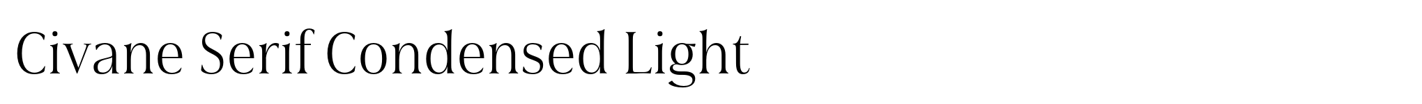 Civane Serif Condensed Light image